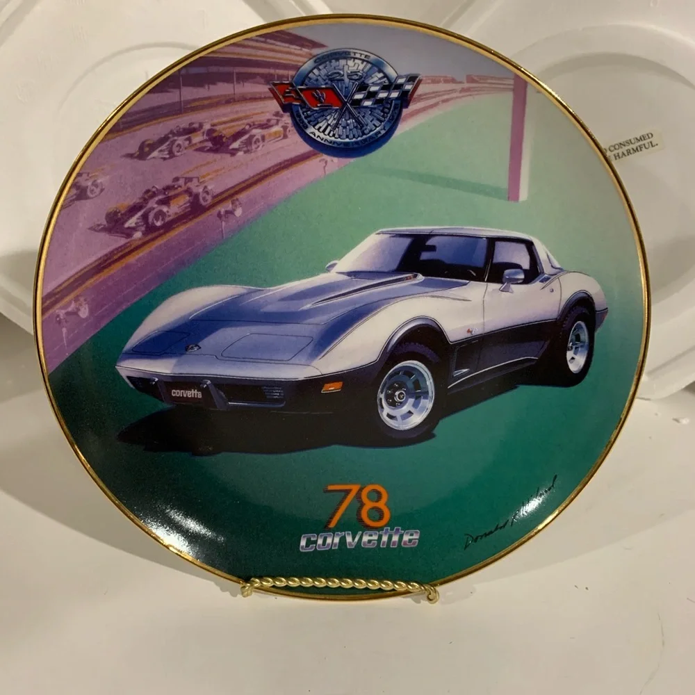 Franklin Mint 1978 Corvette Plate # JA4727